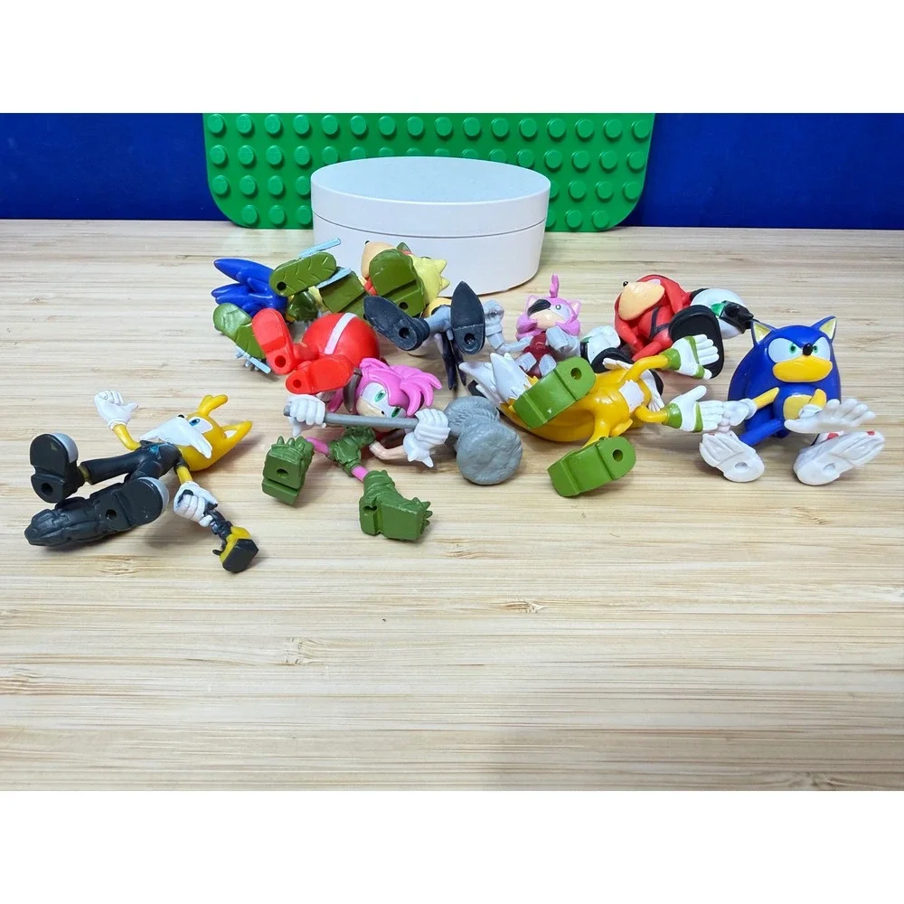 Sonic Prime Action Figure Lot 10pc Netflix Series Sonic Tails Knuckles Amy Rose